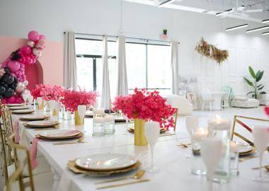 Houston Downtown Elegant Chic Modern-Style Event Space with Luxe Aesthetics for Showers, Parties, & more!